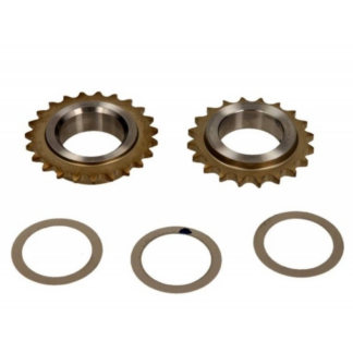 Sada ozubených kol na kliku, třecí podložky