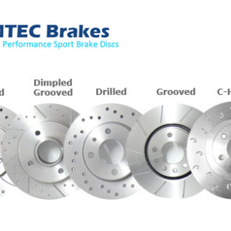 Zadní brzdové kotouče, MTEC, drážkované, 2ks